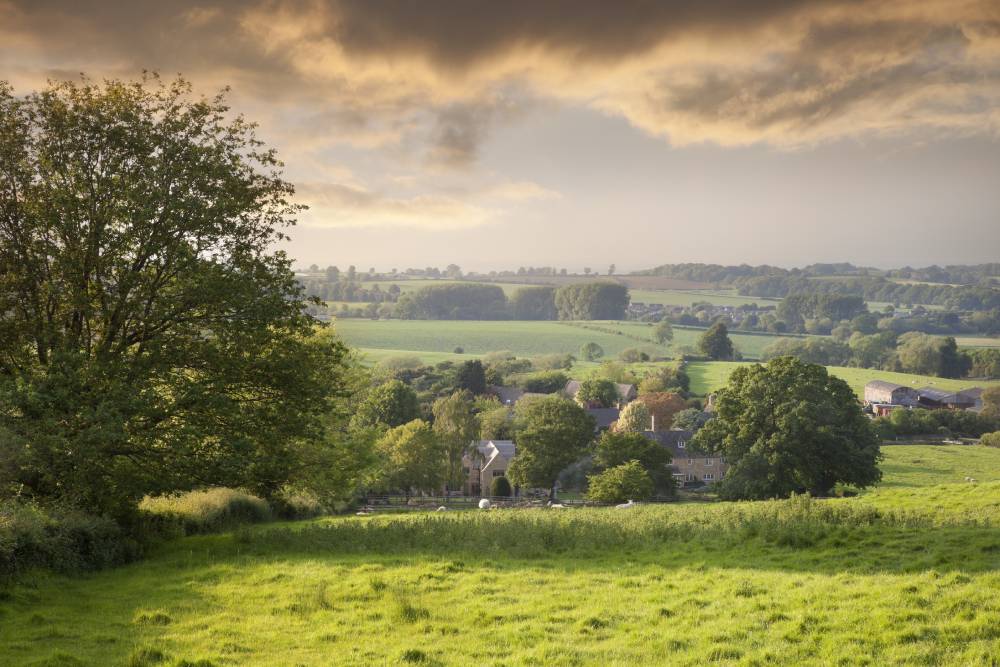 A view of the traditional British countryside